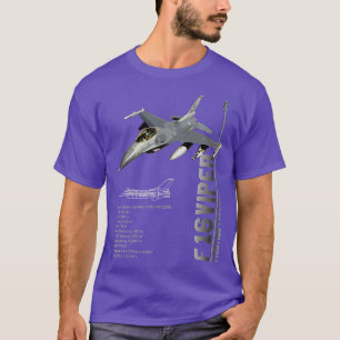 Camiseta F16 Viper Fighting Falcon Jet FightersSpec