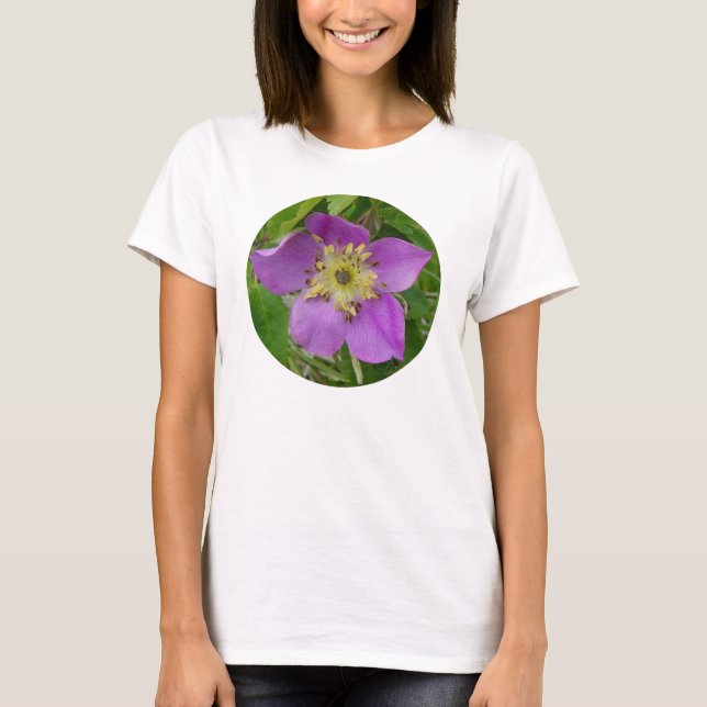 Camiseta F24w Alberta Wild Rosa Prickly Rosa (Frente)