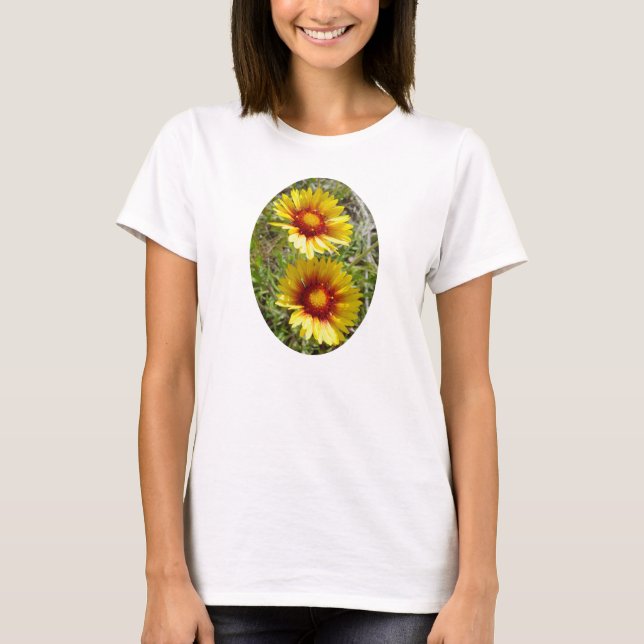 Camiseta F25w Flores Amarelas Gaillardia (Frente)