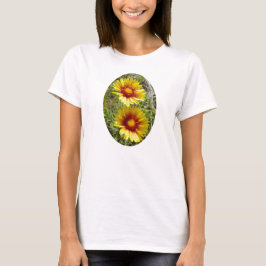 Camiseta F25w Flores Silvestres Amarelas Gaillardia