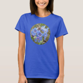 Camiseta F28w Flores Silvestres Azuis Beardtongue Azul Esbe