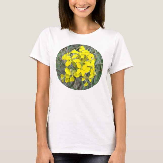 Camiseta F33w Flores Silvestres Amarelas (Frente)