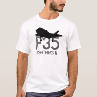 Camiseta F35 Lightnig jet Aviation White
