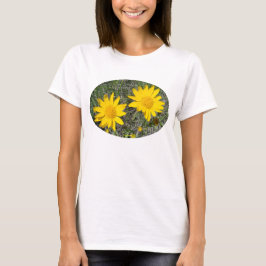 Camiseta F35wma Flores Silvestres Amarelas Sneezeweed