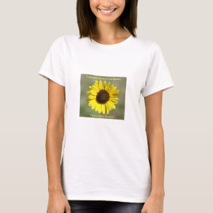 Camiseta F47 Flor Amarela Selvagem Girassol Anual Comum