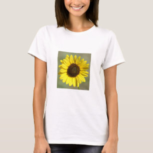 Camiseta F47 Flor Amarela Selvagem Girassol Anual Comum