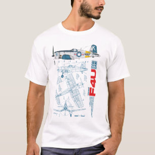 Camiseta F4U Corsair Retro Fighter Plane