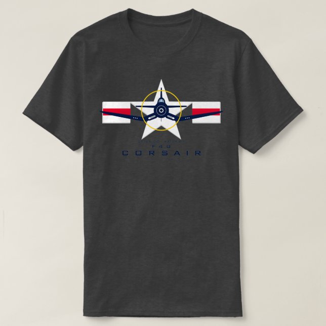 Camiseta F4U Corsair Warbird Graphic1  (Frente do Design)