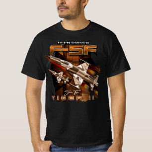 Camiseta F5 Northrop Tiger II - Avião Luz Supersônica