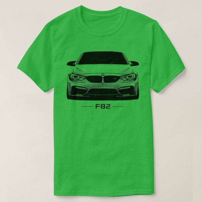 Camiseta F82 em preto e branco (Frente do Design)