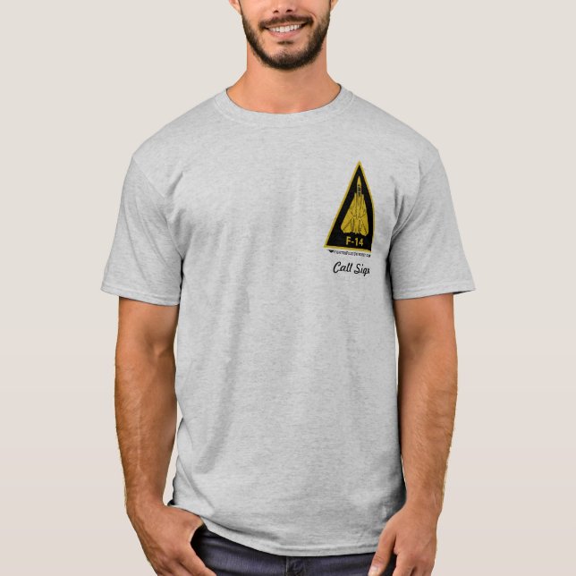 Camiseta F-14 Tomcat - luz colorida (Frente)