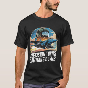 Camiseta F-15 Eagle Jet: Viradas de Precisão Relâmpago Quei