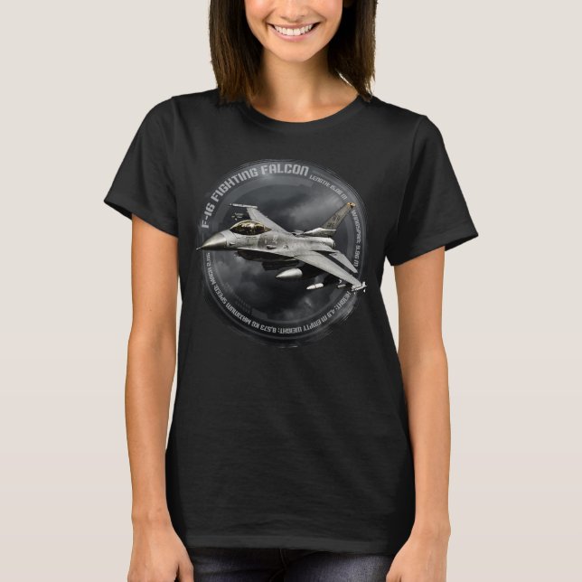 Camiseta F-16 Falcão de Luta (Frente)