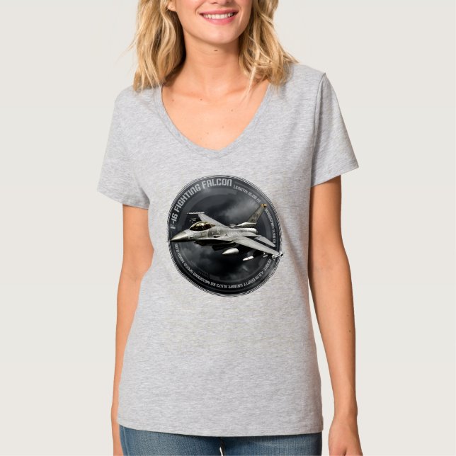 Camiseta F-16 Falcão de Luta (Frente)