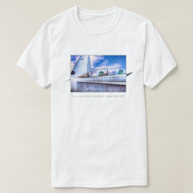 CAMISETA F-18 HORNET FIGHTER JET À FACILIDADE (Frente do Design)