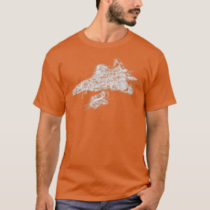 Camiseta F-22 Aeronaves de combate à aviação-Raptor