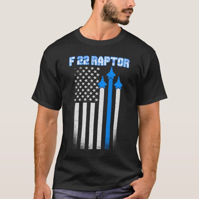 Camiseta F 22 Raptor - Pavilhão da afronta americana (Frente)