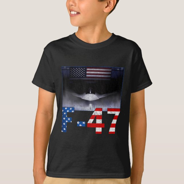 Camiseta F-47 Superpotência dos EUA Dominance, Aeronaves F4 (Frente)