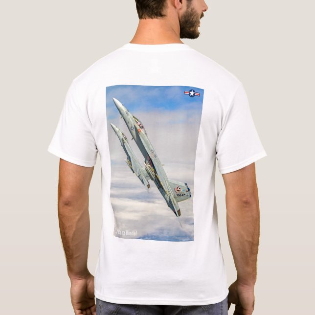 CAMISETA F/A-18E SUPER HORNET (Verso)
