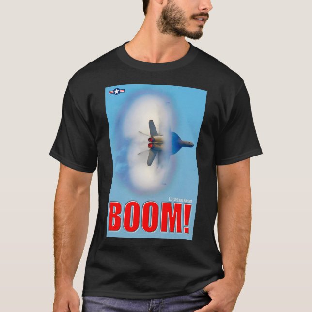 CAMISETA F/A-18E SUPER HORNET - BOOM! (Frente)