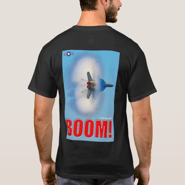 CAMISETA F/A-18E SUPER HORNET - BOOM! (Verso)