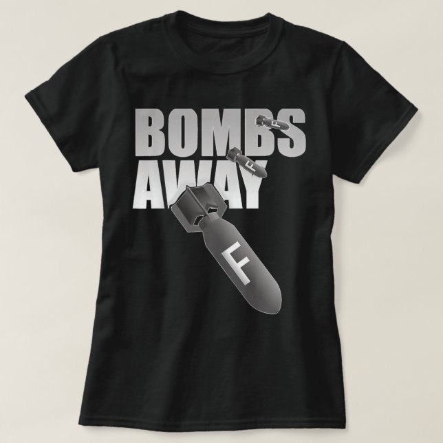 Camiseta F Bombs Away (Frente do Design)