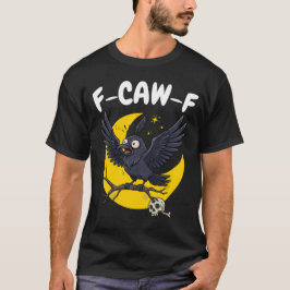 Camiseta F-CAW-F Corvo Assustado - Lua Assustadora
