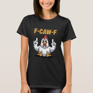 Camiseta F-caw-f Engraçado Cartoon Humor Vibe Para Homens A