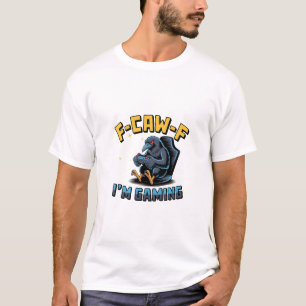 Camiseta F-Caw-F Estou jogando "Raven Crow Meme Engraçado"