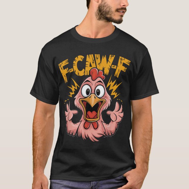 Camiseta F Caw F Galinha Fcawf Rooster F Caw F Frango (Frente)