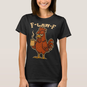 Camiseta F-caw-f Galo engraçado para homens Rooster Novidad