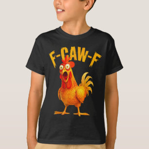 Camiseta F Caw F Galo Pássaro Engraçado Fcawf Domador de Ga