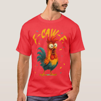 Camiseta F Caw F Galo Pássaro Engraçado Fcawf Domador de Ga