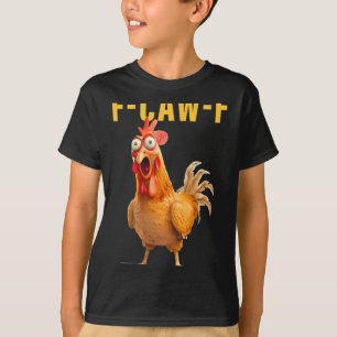 Camiseta F-caw-f Humor de Frango Engraçado Galo Meme Frase