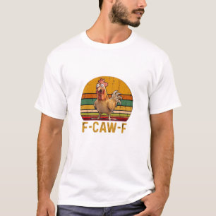 Camiseta F-Caw-F Humor de Frango Essencial Minimal Limpo