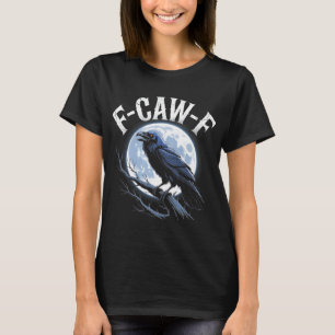 Camiseta F-CAW-F Pássaro Místico Místico Da Lua Plena