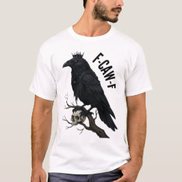Camiseta F-CAW-F Raven King com crânio
