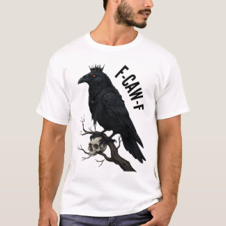Camiseta F-CAW-F Raven King com crânio