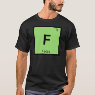 Camiseta F - Destinos Símbolo da Tabela Periódica Química G