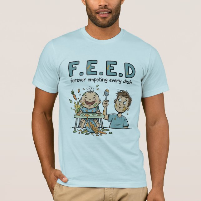 Camiseta F.E.E.D forever empeting ever dish (Frente)