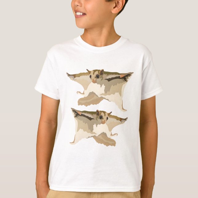 Camiseta F é para o Esquilo Voador (Frente)