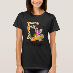 Camiseta F É Para O Professor Leopard Do Quinto Grau Primei