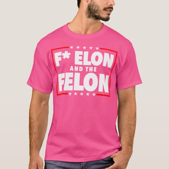 Camiseta F Elon E O Felon - Anti Musk Anti Dogue (Frente)