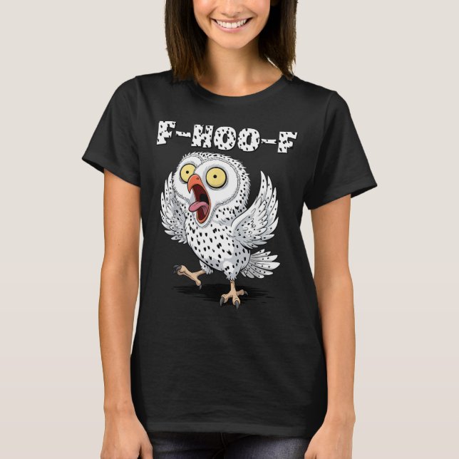 Camiseta F-hoo-f Owl Meme – Funny Screaming Owl Bird Meme G (Frente)