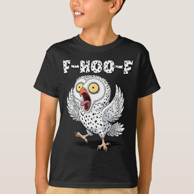Camiseta F-hoo-f Owl Meme – Funny Screaming Owl Bird Meme G (Frente)