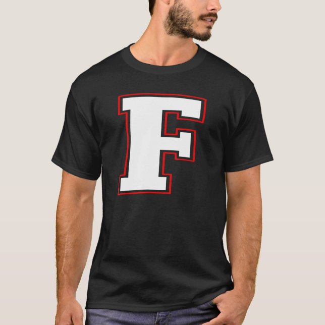 Camiseta F Monograma inicial F - Letra F alfabeto maiúsculo (Frente)