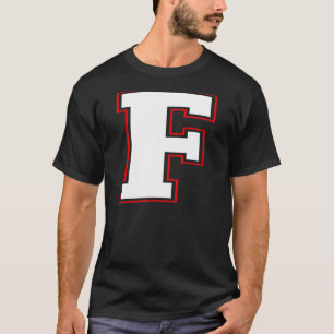 Camiseta F Monograma inicial F - Letra F alfabeto maiúsculo
