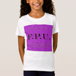 Camiseta F.P.U. graduado Fada princesa universidade 1