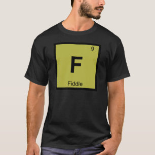 Camiseta F - Símbolo da Tabela Periódica Química da Música 
