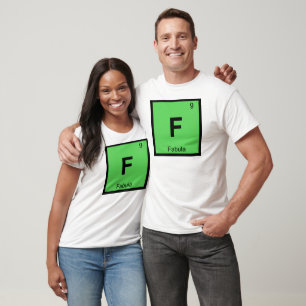 Camiseta F - Teoria do Filme Fábula Química Tabela Periódic